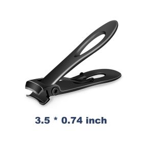 Extra Large Toe Nail Clippers For Thick Hard Nails Cutter Heavy Duty Stainless (Size/Color: Large Black)